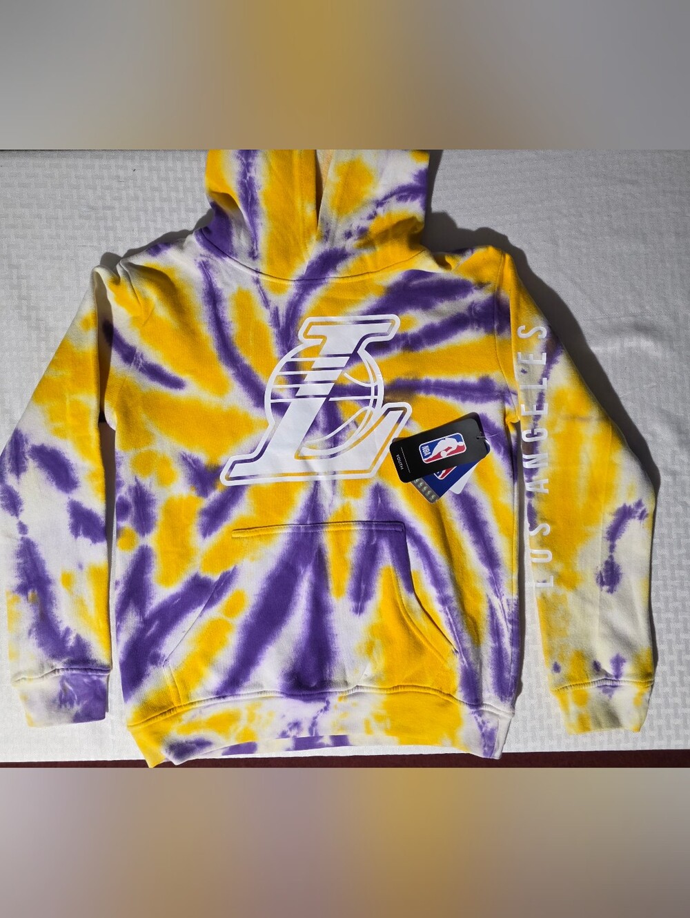 NBA Los Angeles Lakers Tie-Dye Hoodie - Yellow & Purple